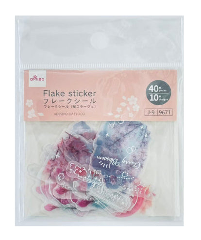 フレークシール（桜コラージュ） ダイソー(DAISO)