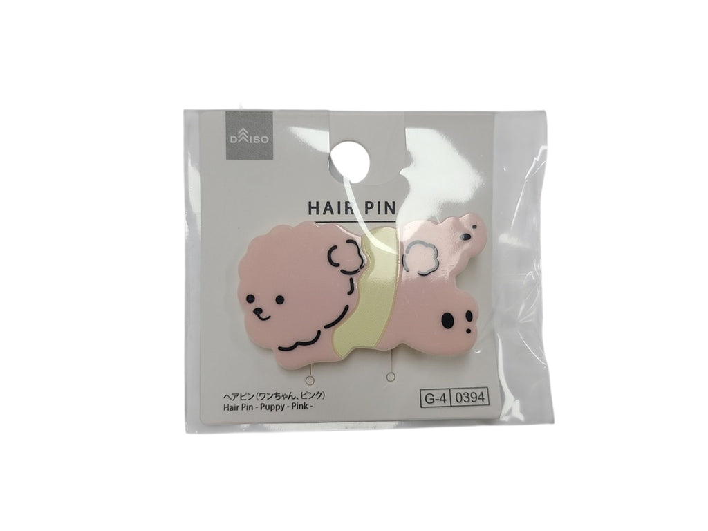 ヘアピン（ワンちゃん、ピンク） ダイソー(DAISO)