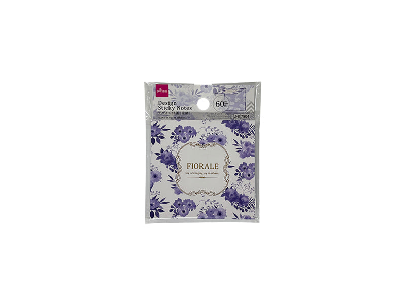 デザイン付箋（花柄、６０枚） ダイソー(DAISO)