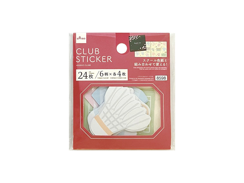 フレークシール（バドミントン） ダイソー(DAISO)