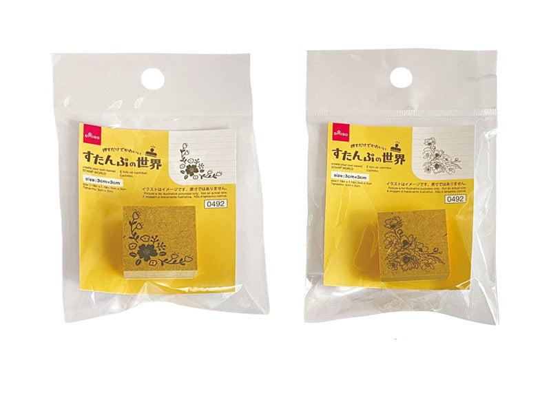 すたんぷの世界（フラワーハーフフレーム） ダイソー(DAISO)