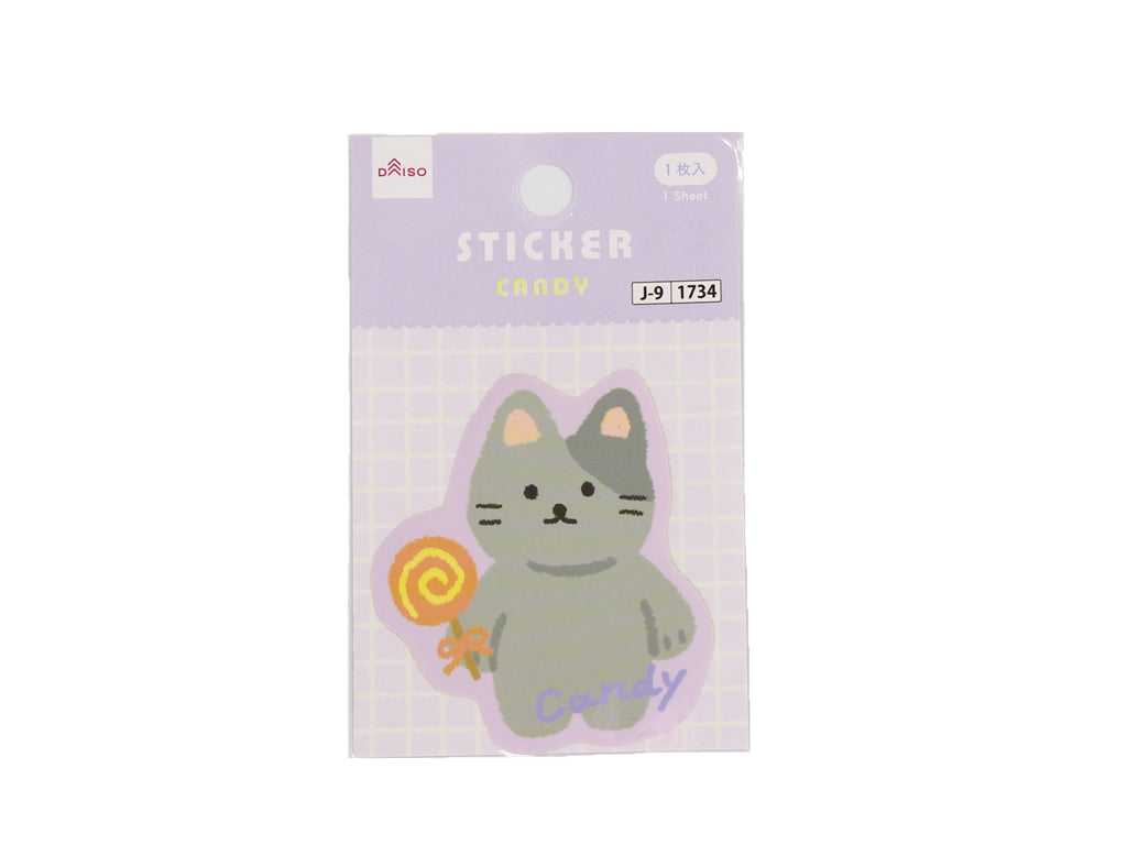 ステッカー（Ｓｗｅｅｔ Ａｎｉｍａｌｓ、ネコ） ダイソー(DAISO)