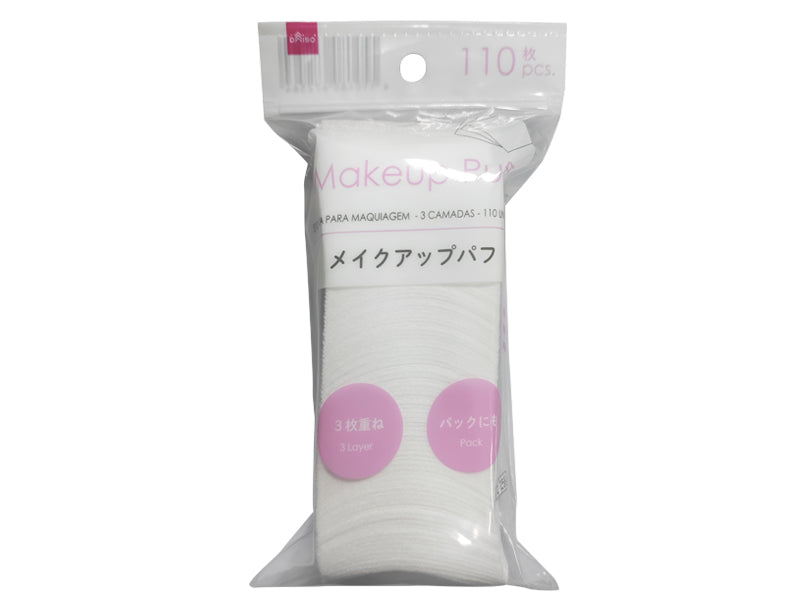 メイクアップパフ（３枚重ねタイプ、１１０枚） ダイソー(DAISO)