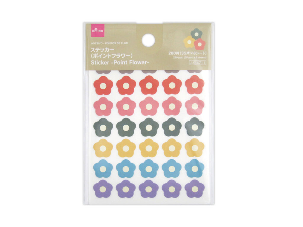 ステッカー（ポイントフラワー） ダイソー(DAISO)