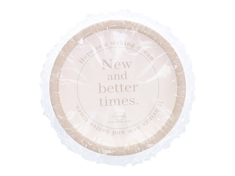 紙皿（ＦＳＣ認証紙、ナチュラル、１２枚） ダイソー(DAISO)