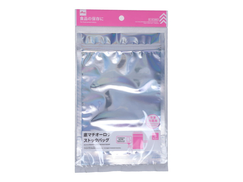 底マチオーロラストックバッグ（３枚） ダイソー(DAISO)