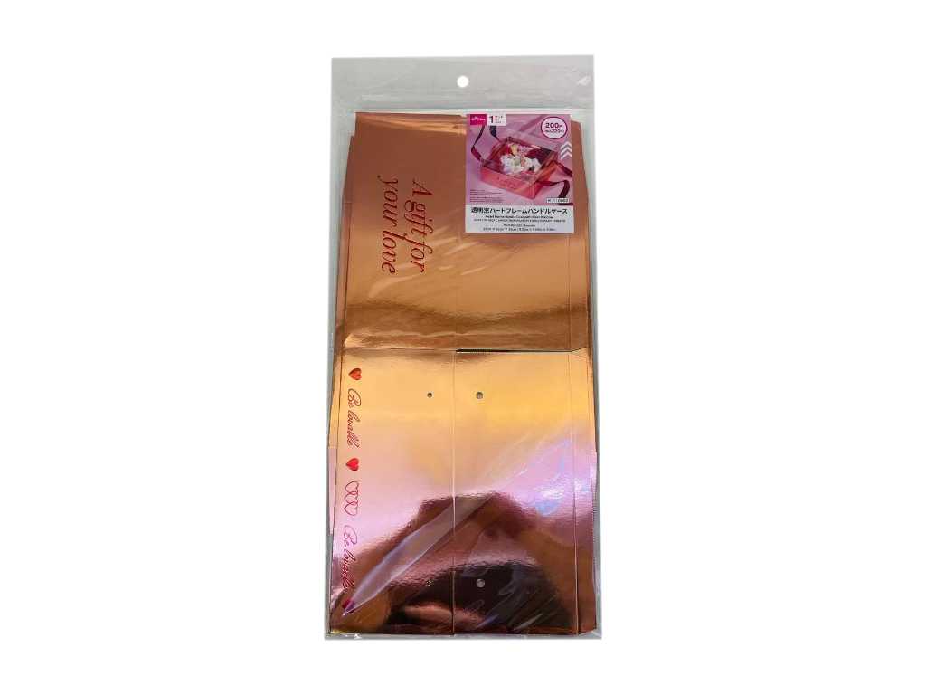 透明窓ハートフレームハンドルケース ダイソー(DAISO)