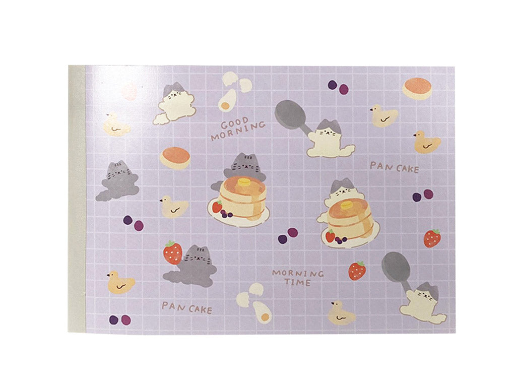 ノート３（セミＢ５ハーフ、方眼５ｍｍ、４０ページ、ホットケーキ２） ダイソー(DAISO)