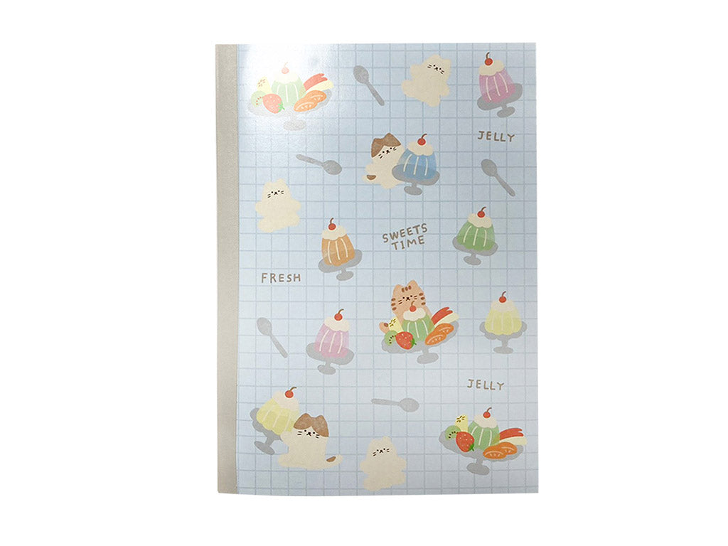 ノート３（Ｂ６、方眼５ｍｍ、４０ページ、ゼリー） ダイソー(DAISO)