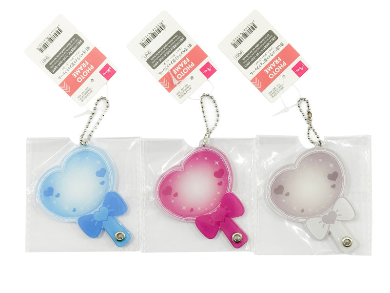 推し活ペンライト型フォトフレーム（ブルー、グレー、ピンク） ダイソー(DAISO)