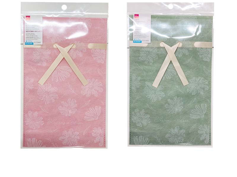 底マチ不織布巾着バッグ（フラワー） ダイソー(DAISO)