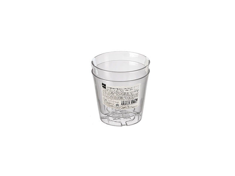 クリア植木鉢（２個、円形）３号、９ｃｍ ダイソー(DAISO)