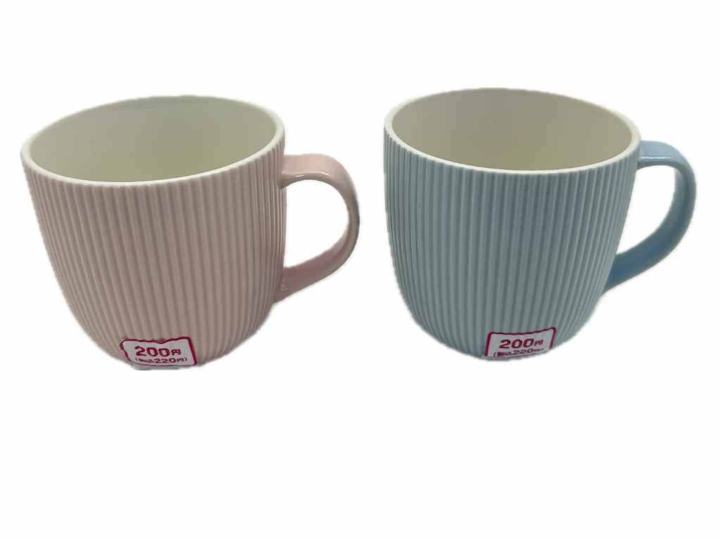 マグカップ（パステルプリーツ） ダイソー(DAISO)
