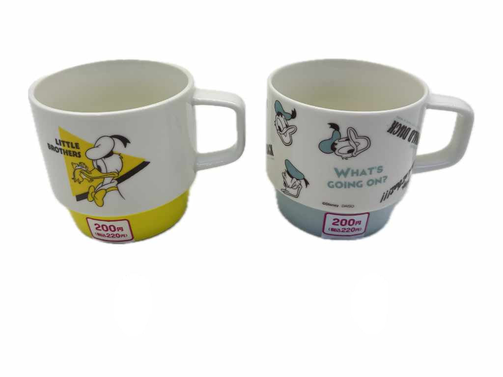 スタッキングマグカップ（ドナルド＆フレンズ）ＤＣ８ ダイソー(DAISO)