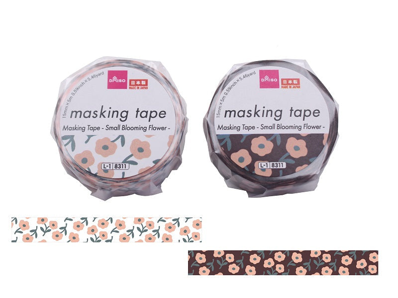 マスキングテープ（小さく咲く花） ダイソー(DAISO)