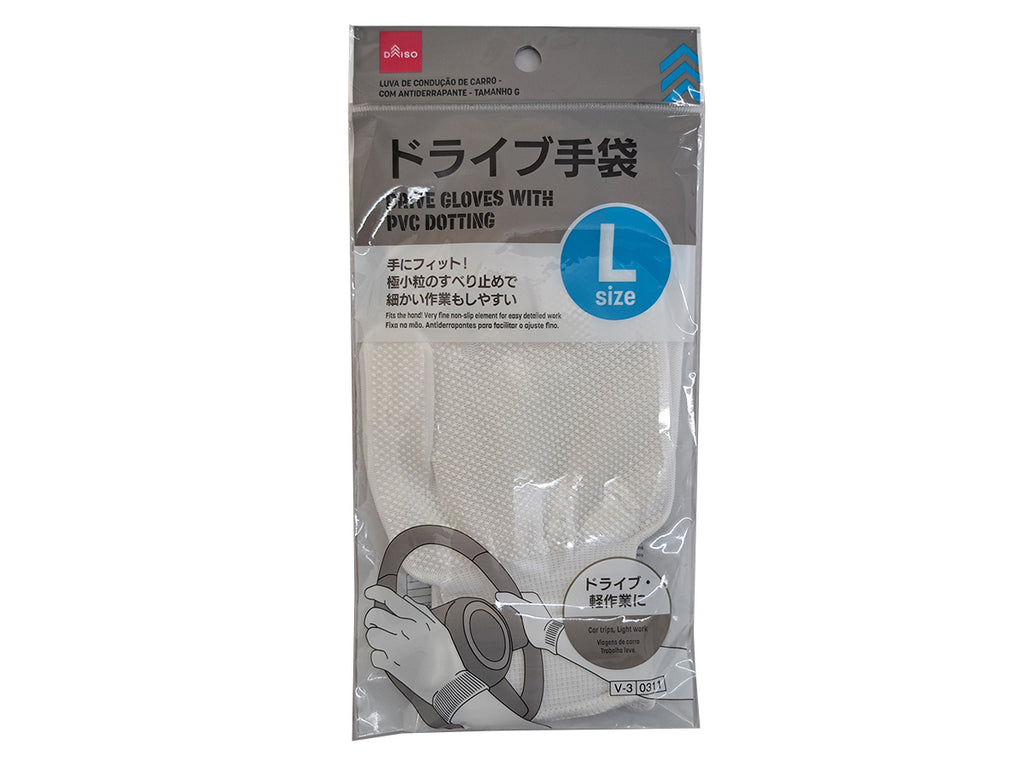 ドライブ手袋（すべり止め付、Ｌ） ダイソー(DAISO)