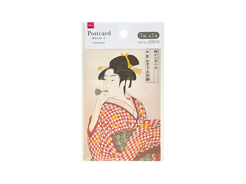 ポストカード（浮世絵、人） ダイソー(DAISO)