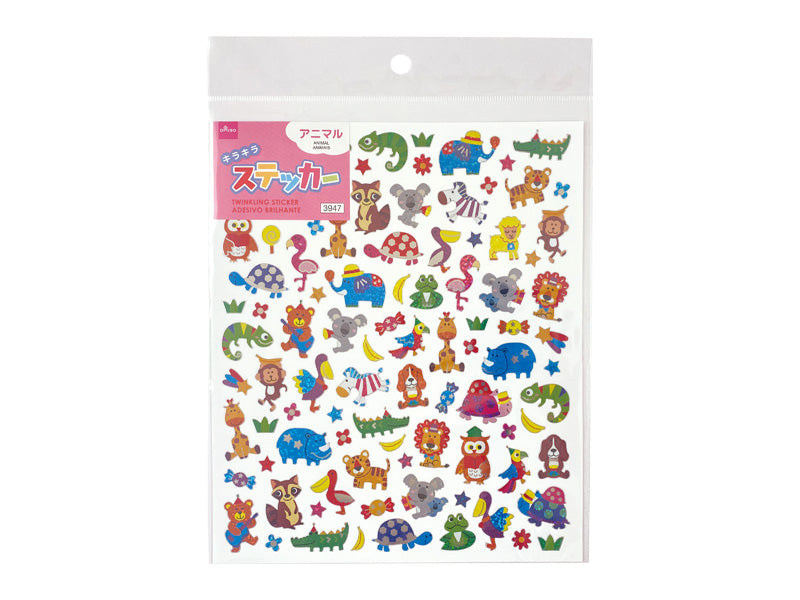 キラキラステッカー（アニマル） ダイソー(DAISO)