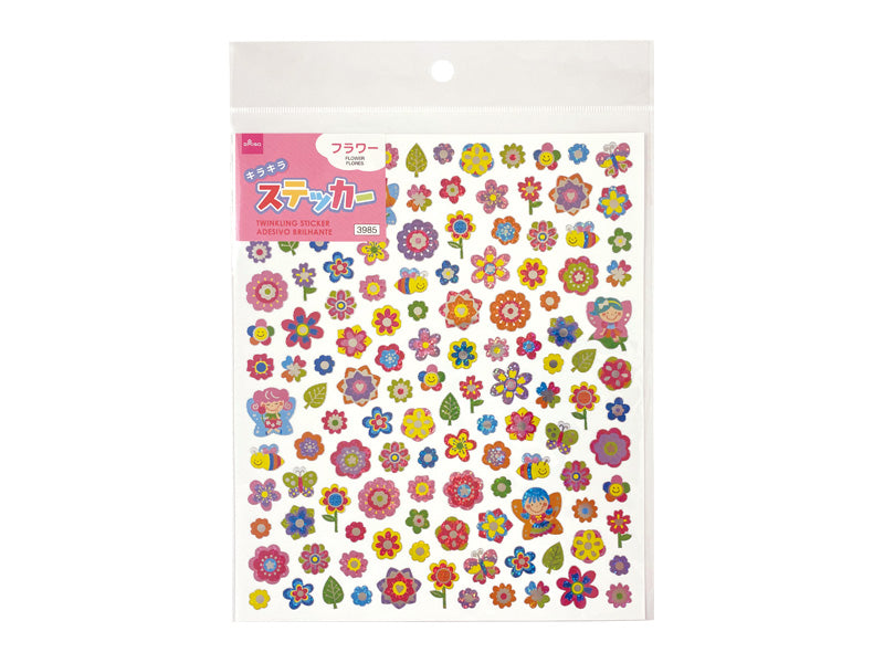 キラキラステッカー（フラワー） ダイソー(DAISO)