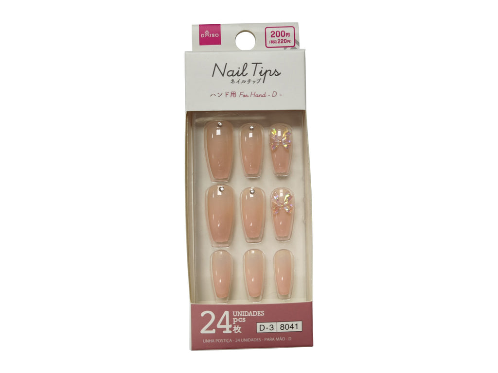ネイルチップ（２４枚、ハンド用、Ｄ） ダイソー(DAISO)