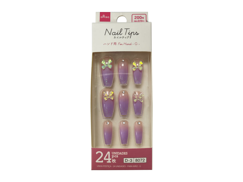 ネイルチップ（２４枚、ハンド用、Ｇ） ダイソー(DAISO)