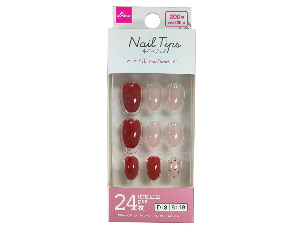 ネイルチップ（２４枚、ハンド用、Ｋ） ダイソー(DAISO)