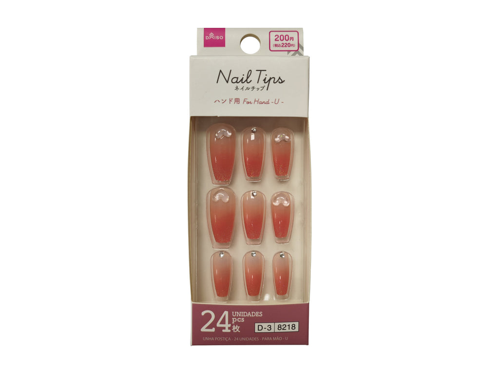 ネイルチップ（２４枚、ハンド用、Ｕ） ダイソー(DAISO)
