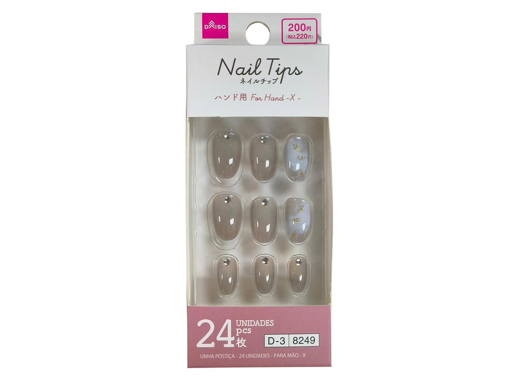 ネイルチップ（２４枚、ハンド用、Ｘ） ダイソー(DAISO)