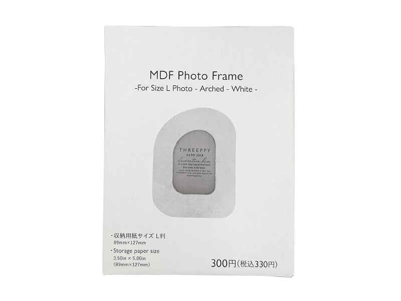 ＭＤＦフォトフレーム（Ｌ判、アーチ型、ＷＨ） ダイソー(DAISO)