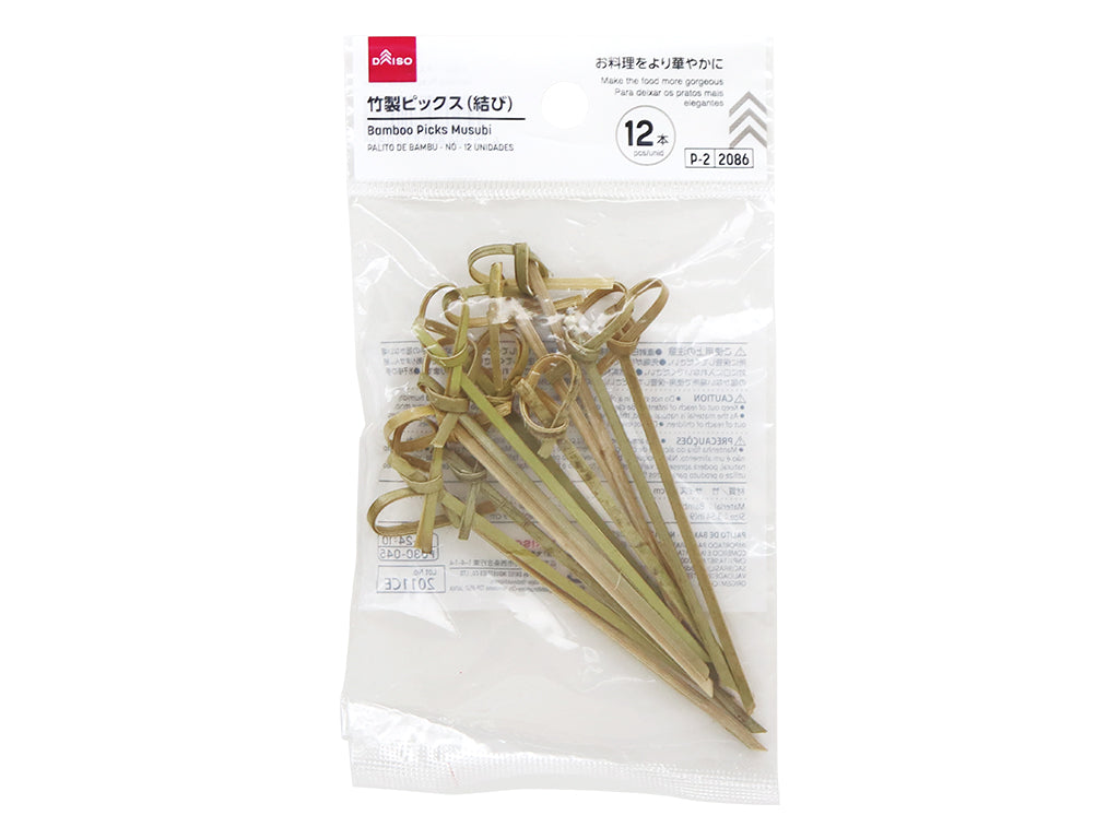 竹製ピックス（結び、１２本） ダイソー(DAISO)