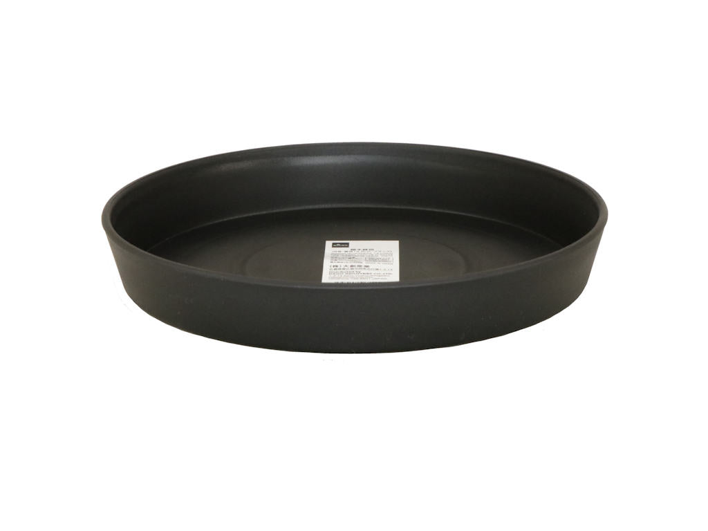 植木鉢皿（８号、直径１９．８ｃｍ、ブラック） ダイソー(DAISO)