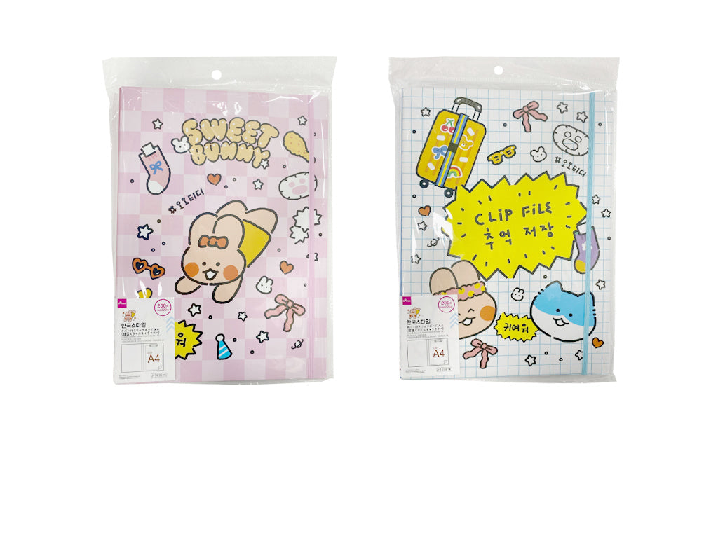 カバー付クリップボード（韓国スタイルキャラクター、Ａ４） ダイソー(DAISO)