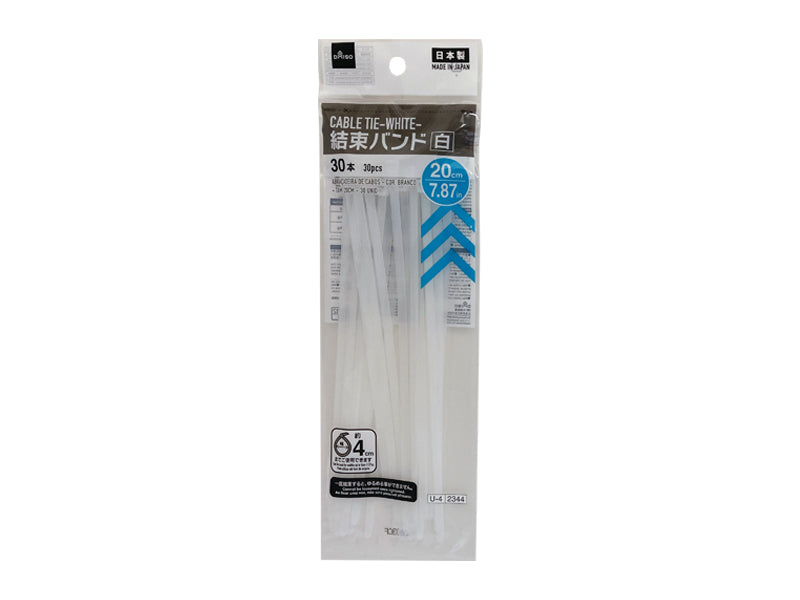 結束バンド（白、３０本） ダイソー(DAISO)