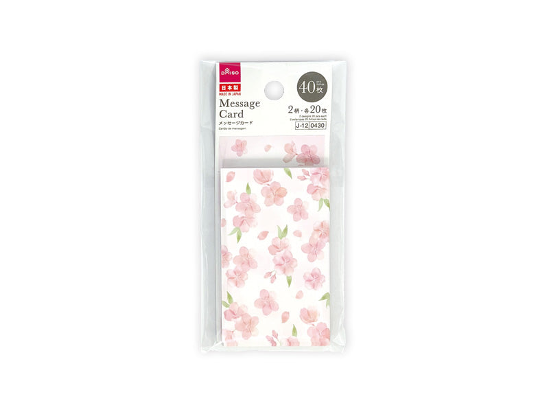 メッセージカード（桜、４０枚） ダイソー(DAISO)