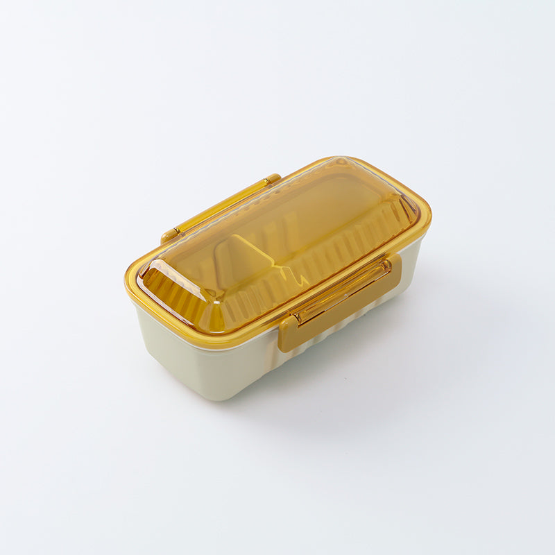 ランチボックス（１段、マスタード） ダイソー(DAISO)