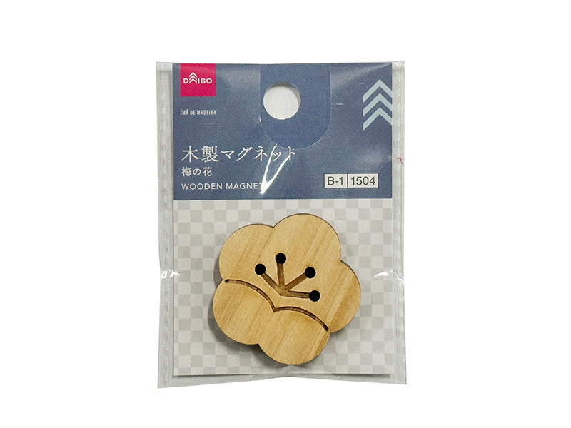 木製マグネット（梅の花） ダイソー(DAISO)