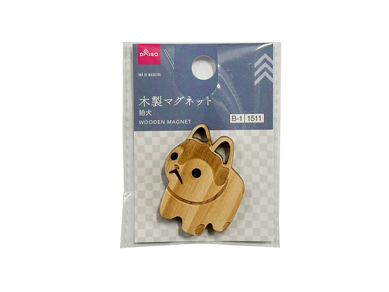 木製マグネット（狛犬） ダイソー(DAISO)