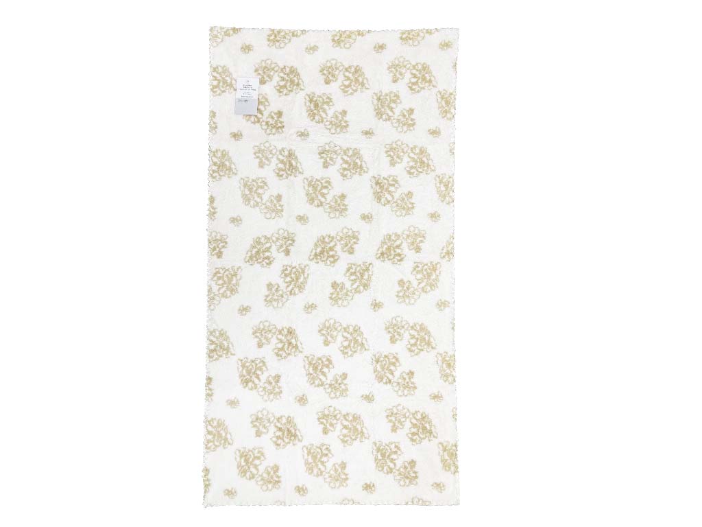マイクロファイバーバスタオル（花柄、ＷＨ） ダイソー(DAISO)