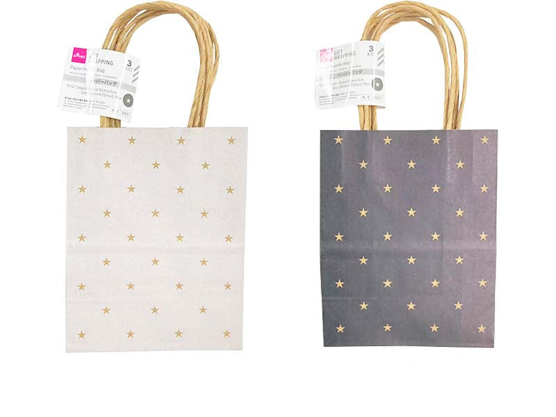 ペーパーバッグ（スター、３枚） ダイソー(DAISO)