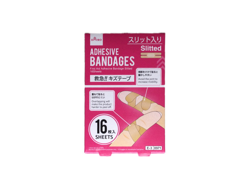 救急！！キズテープ スリット入 １６枚入 ダイソー(DAISO)
