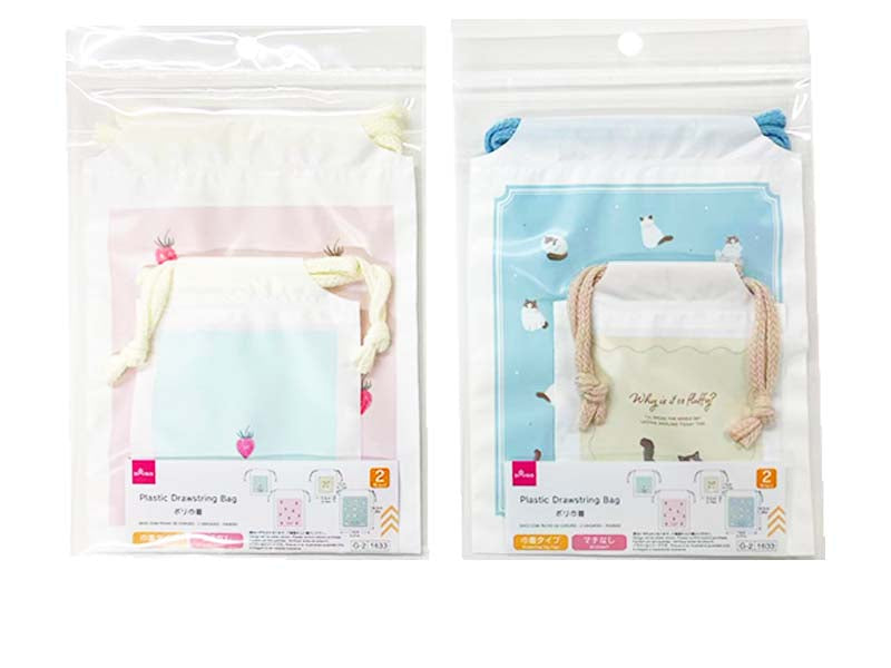 ポリ巾着（２枚、パターン） ダイソー(DAISO)