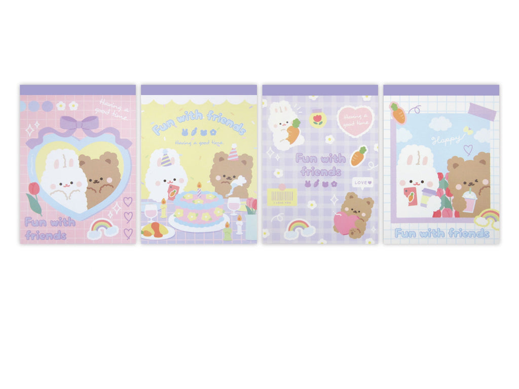 クロスメモ（Ａ６、アニマルスローライフ、５０枚） ダイソー(DAISO)