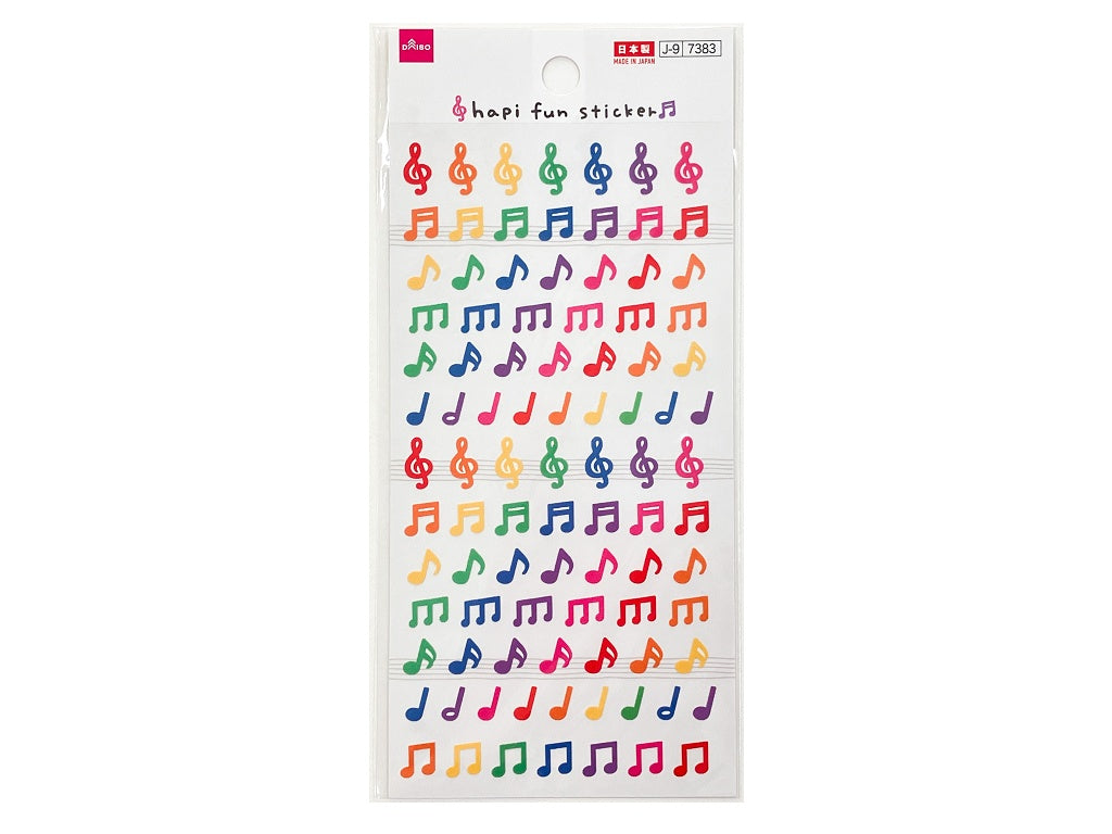 シール（ハピファン、音符） ダイソー(DAISO)