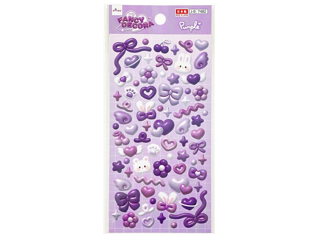 シール（ファンシーデコラ、パープル） ダイソー(DAISO)