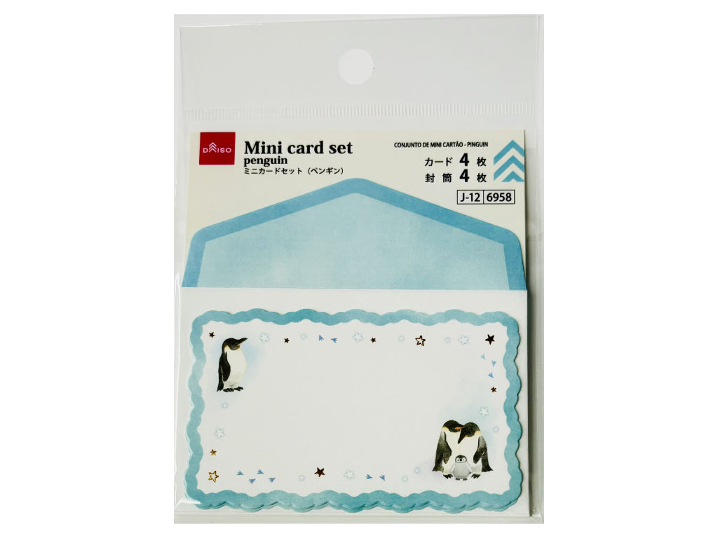 ミニカードセット（ペンギン） ダイソー(DAISO)