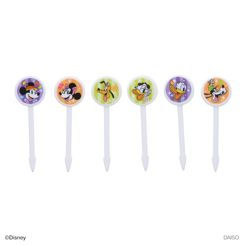 ピックス、６本、ＨＷＣＦ（ミッキー＆フレンズ） ダイソー(DAISO)