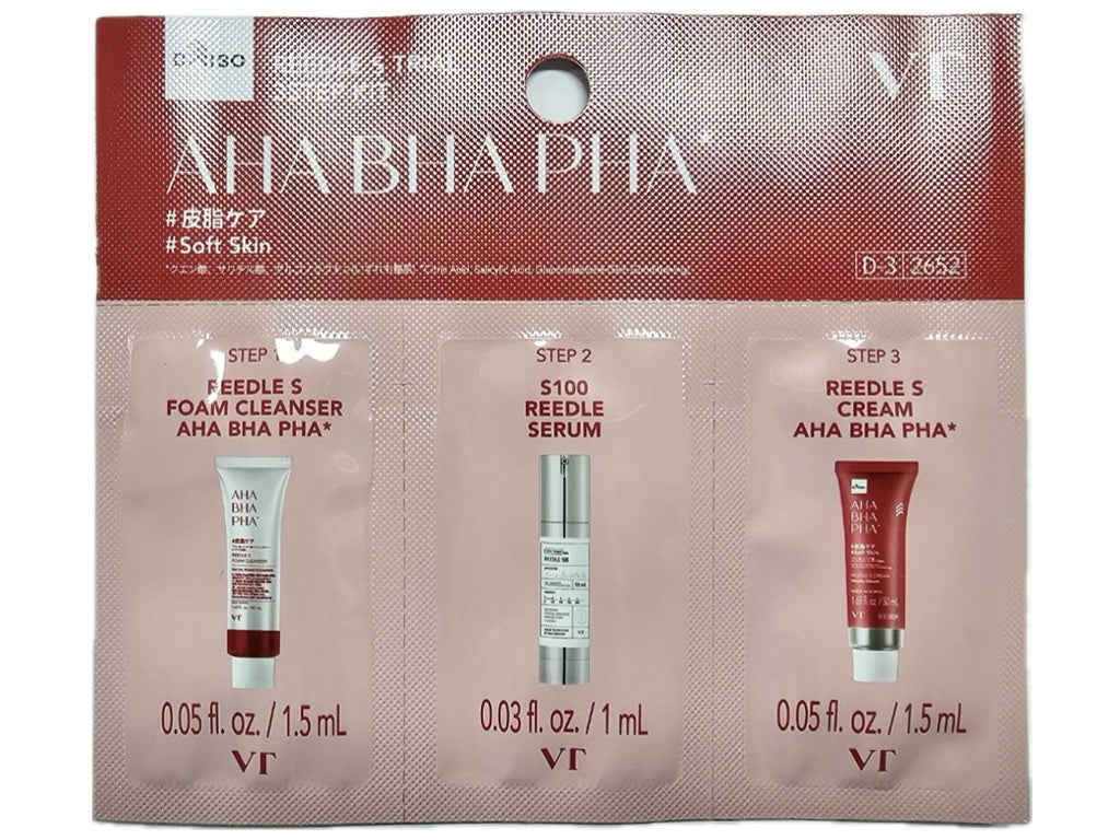 ＶＴリードルＳトライアル３ステップキット（ＡＨＡ／ＢＨＡ／ＰＨＡ） ダイソー(DAISO)