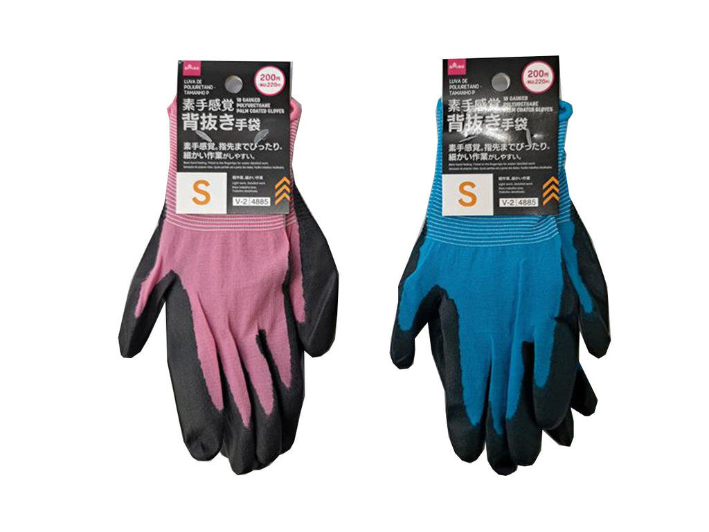 素手感覚背抜き手袋（ポリウレタン、Ｓ） ダイソー(DAISO)