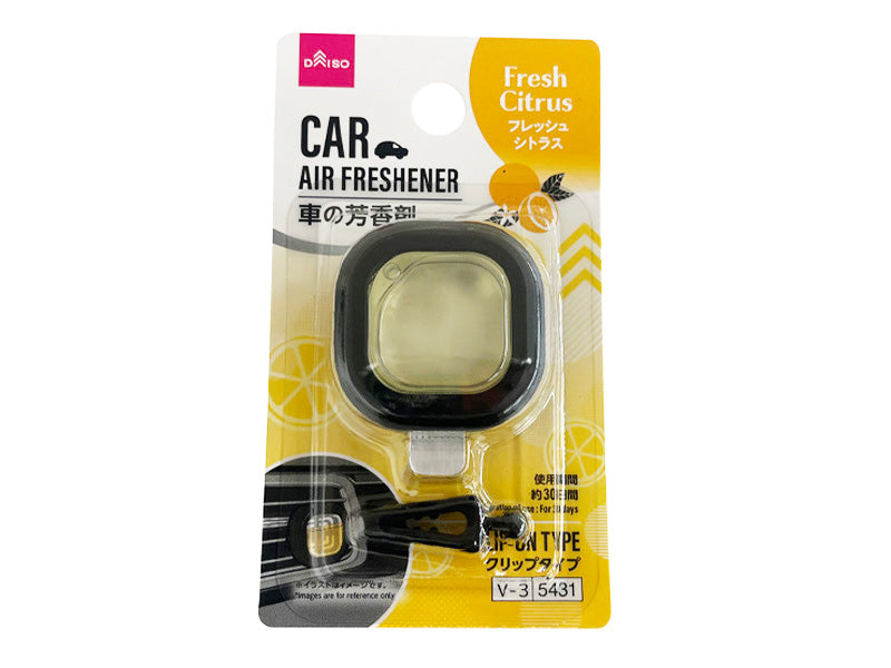 車の芳香剤（クリップタイプ、フレッシュシトラス） ダイソー(DAISO)
