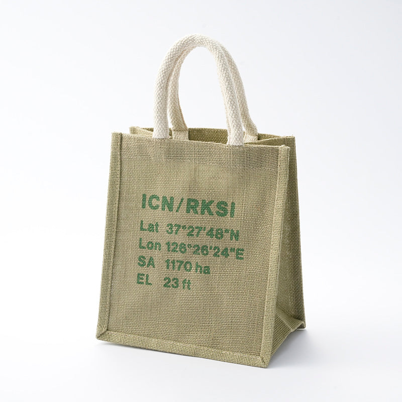 カラージュートバッグ（Ａ６、ＩＣＮ） ダイソー(DAISO)